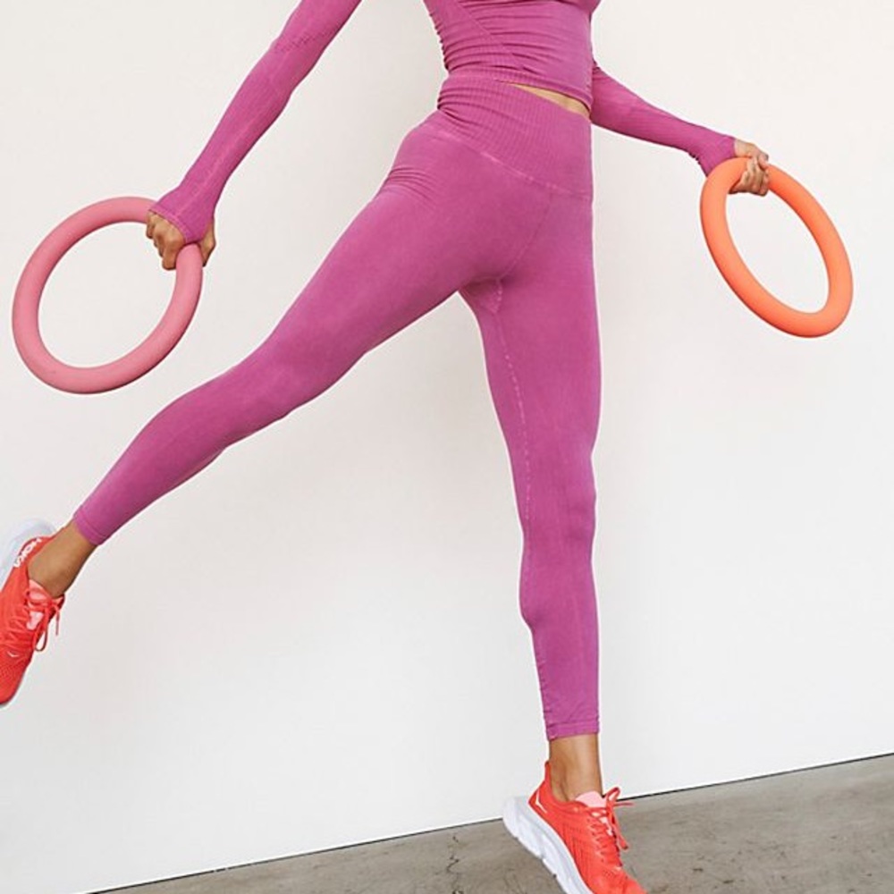 Free People Pink Leggings